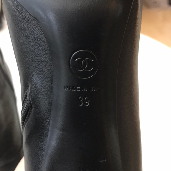 AUTHENTIC CHANEL ANKLE BOOTS SIZE 9 - Picture 6 of 6
